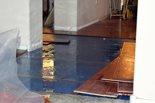 Professional Water Extraction technician working in Strong, ME